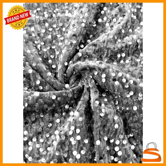 Sequin Midi Skirt High Waisted Sparkly Party Wear Y2K Retro Disco Style - Picture 6 of 6